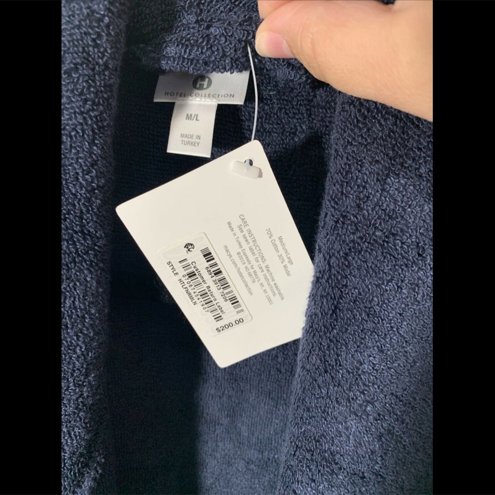 NWT Hotel‎ Collection Finest Modal Robe Cotton M/L - Picture 3 of 12